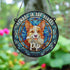 Corgi Memorial Stained Glass Effect Suncatcher